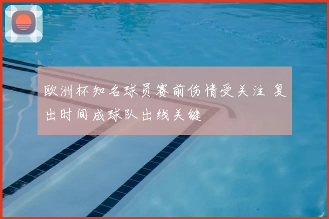 欧洲杯知名球员赛前伤情受关注 复出时间成球队出线关键